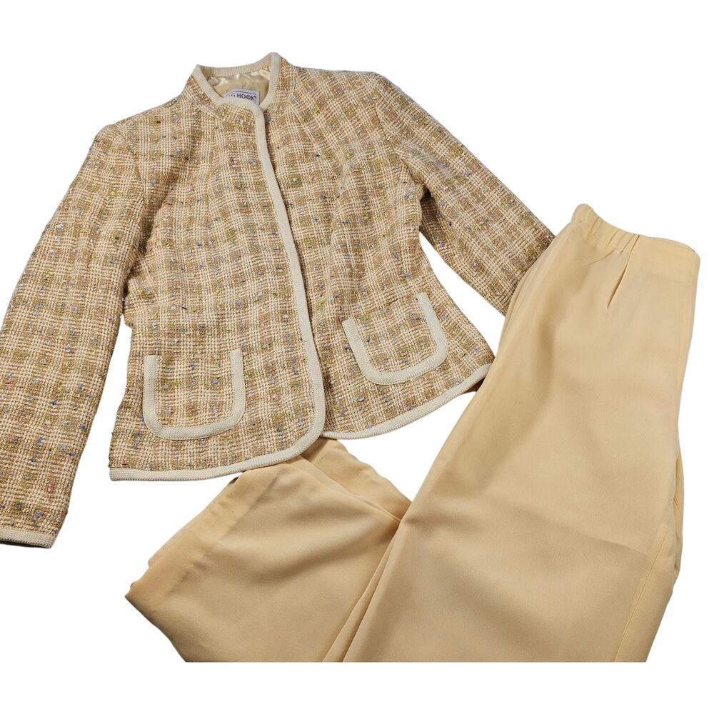 Classic Cream Tweed Jacket - Women's Blazer